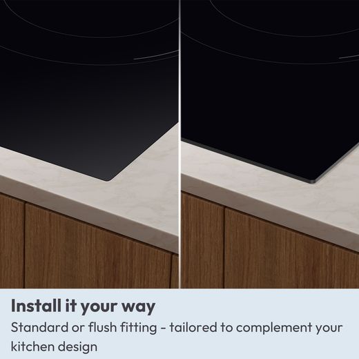 Candy Idea CII647CCAR 60cm Induction Hob - Black Glass - annotation - install your way