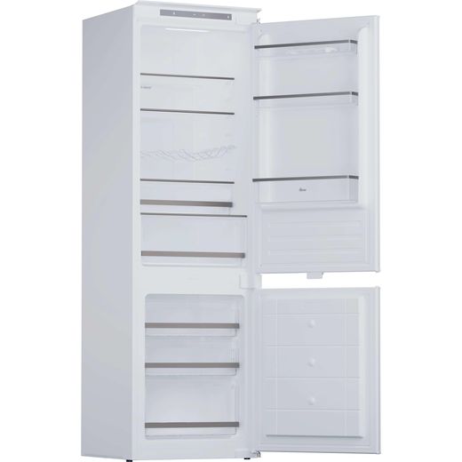 Hoover H-FRIDGE 300 Integrated 70/30 Total No Frost Fridge Freezer with Sliding Door Fixing Kit - White - Doors open