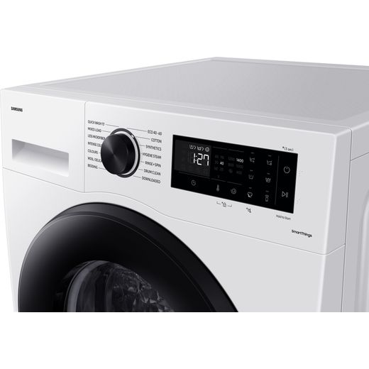 Samsung Series 5 AI Energy WW90CGC04DAE 9kg WiFi Connected Washing Machine with 1400 rpm - White - Control panel