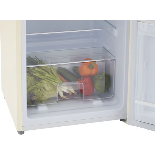 CDA 70/30 Fridge Freezer - Cream - Close up drawer inside shot