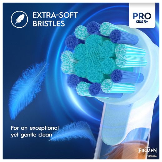 Oral B Vitality PRO Kids Giftset Frozen Electric Toothbrush - Blue - Annotation - Extra soft bristles