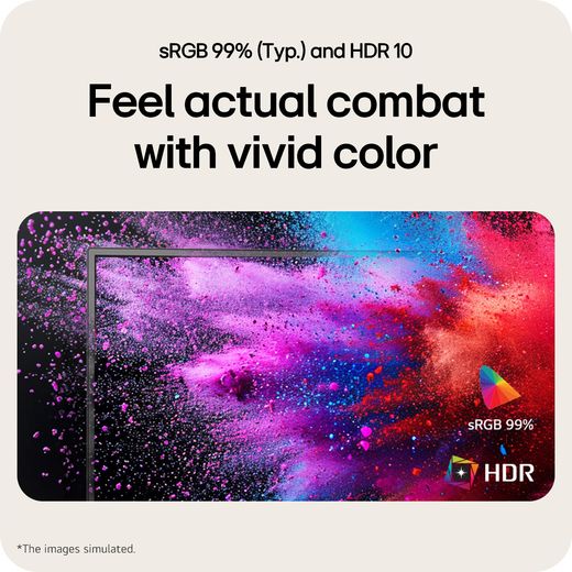 LG 23.8" Full HD 120Hz Monitor - Black - Annotation - Vivid colour shot
