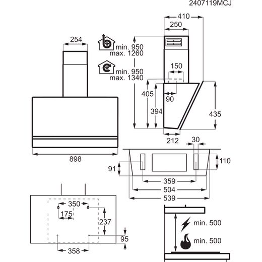 NDV8791CT_BK - Annotation - Dimensions shot