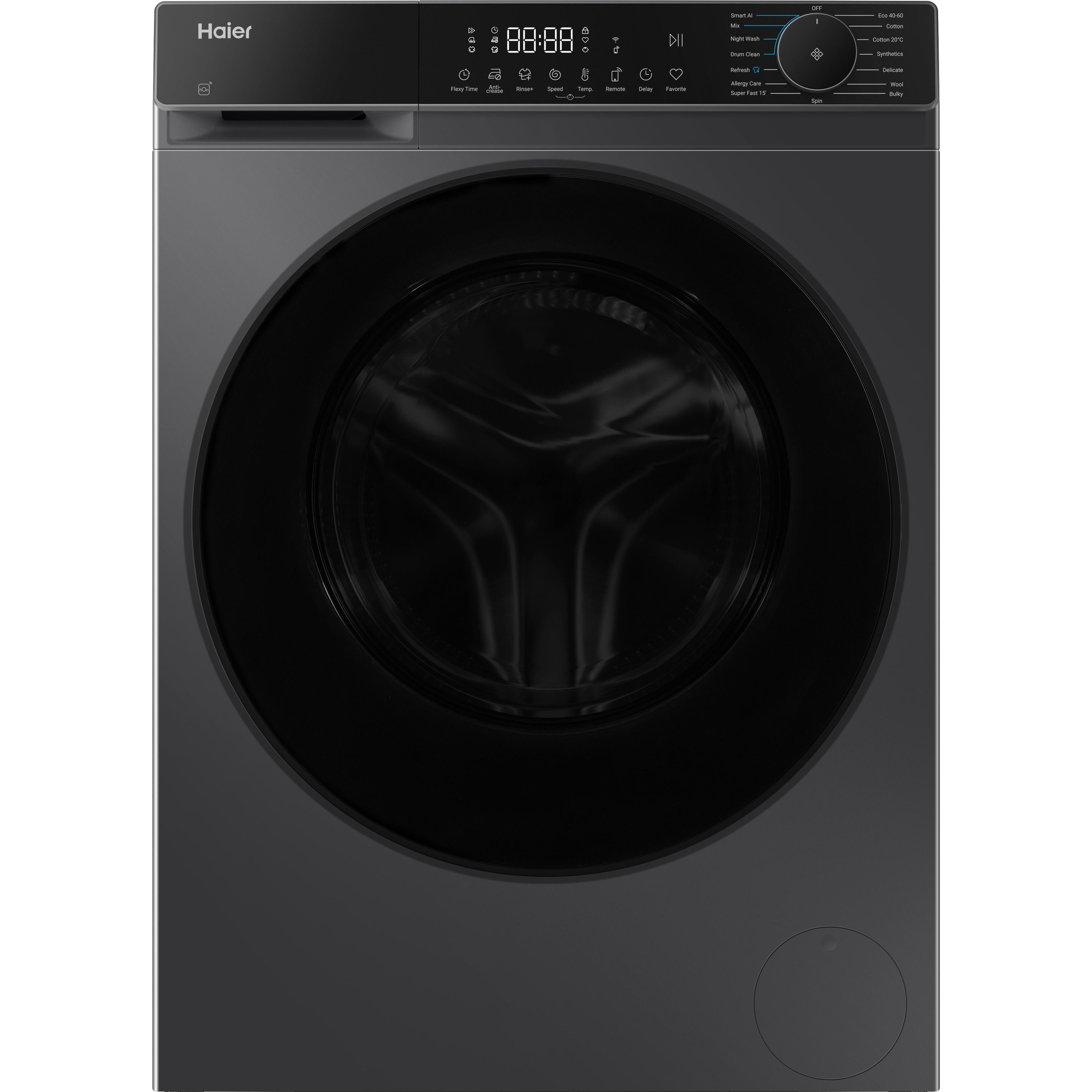 Haier - HW10BP14357AEGUK - Washing Machine - 10kg - 1400 rpm - Graphite