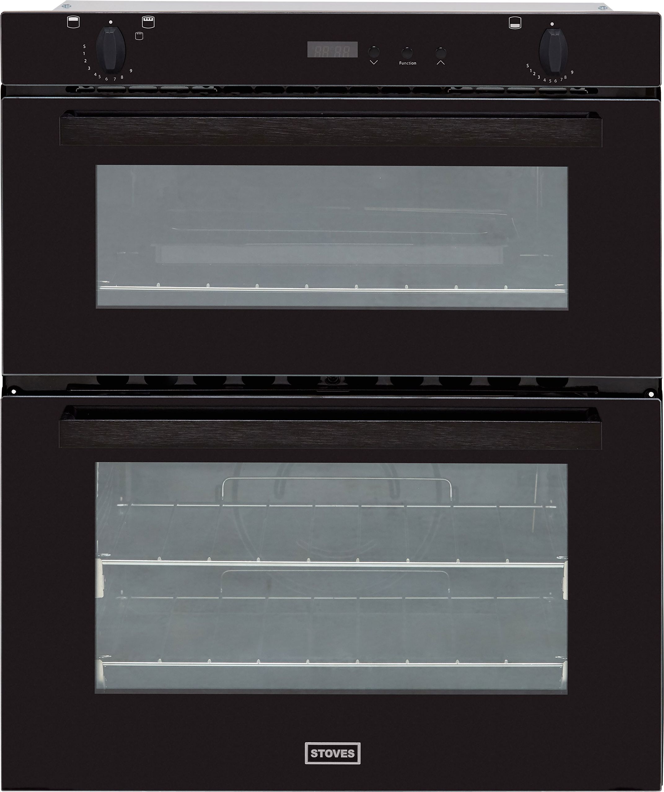 Stoves SGB700PS Built Under Gas Double Oven with Full Width Electric Grill - Black - A/A Rated, Black