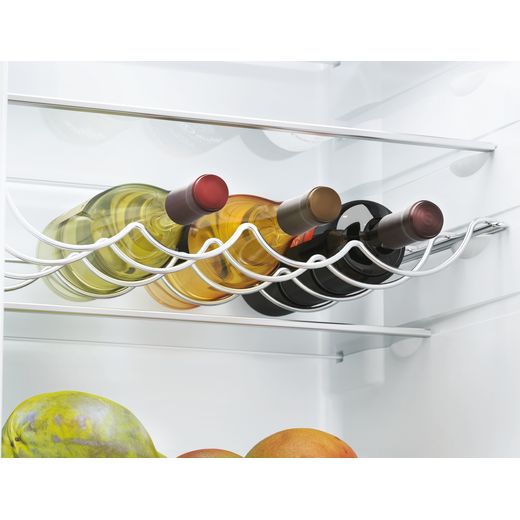 Hoover Integrated Frost Free Fridge Freezer - White - Close up wine rack shot