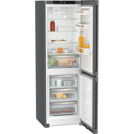 Liebherr Pure CNdgd 5203 185cm High 60/40 Frost Free Fridge Freezer - Dark Grey - Door open
