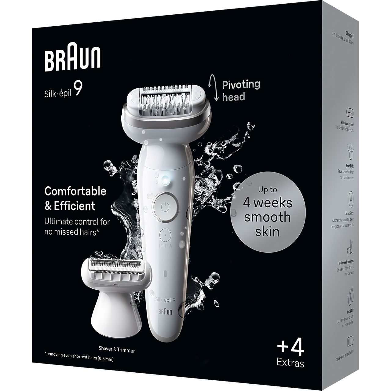Braun Silk-épil 9 epilator | BRASES9041_WH | ao.com