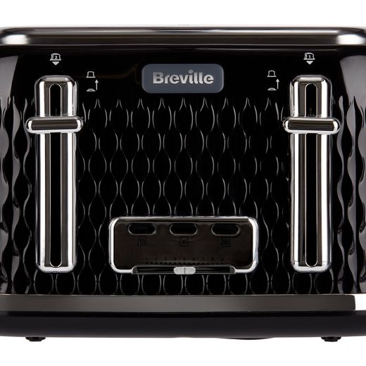 Breville Curve VTT786 4 Slice Toaster - Black / Chrome - Control panel