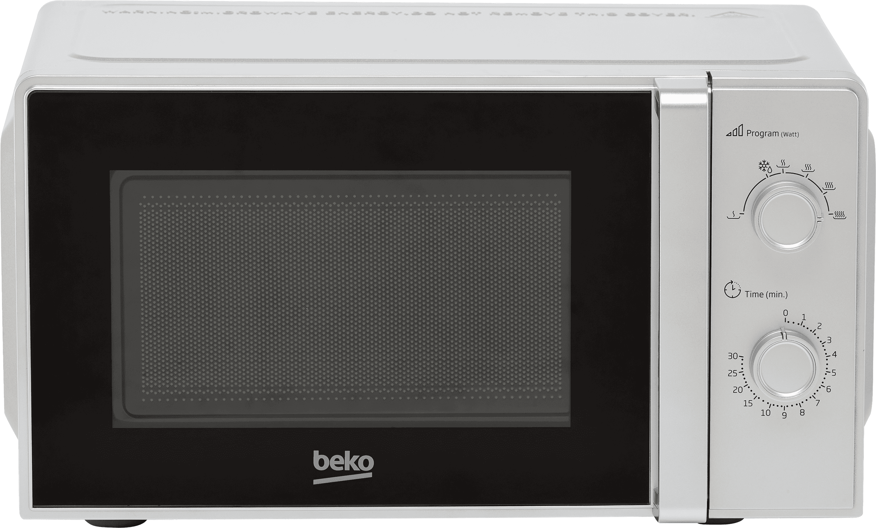 Beko Compact Solo MOC20100SFB 24cm High, Freestanding Small Microwave - Silver, Silver