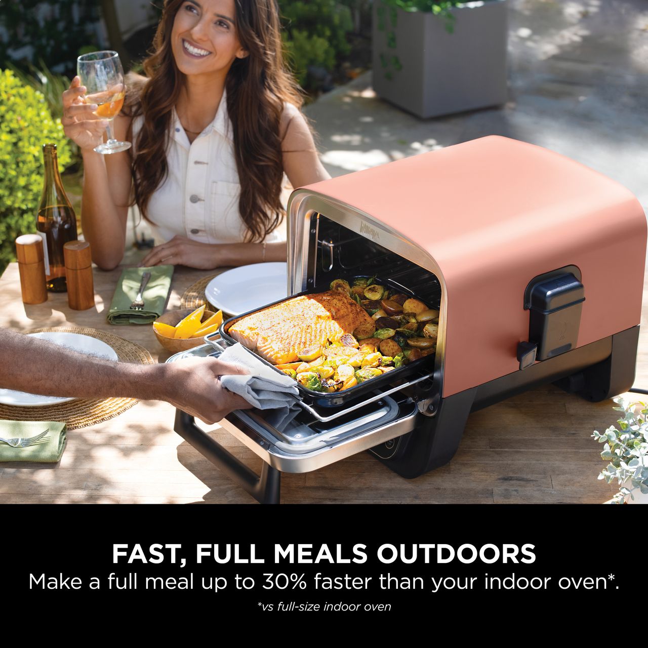 Ninja Woodfire Electric Pizza Oven & Smoker – Terracotta