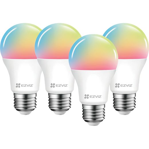 EZVIZ LB1 White and Colour E27 Smart Bulb - 4 Pack - A+ Rated