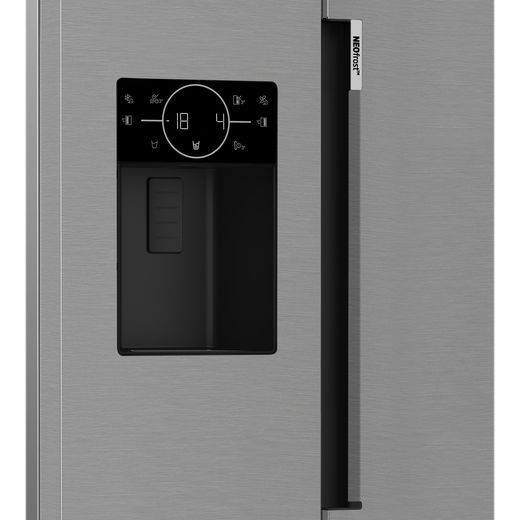 Beko HarvestFresh™ American Fridge Freezer - Stainless Steel Effect - Water dispenser