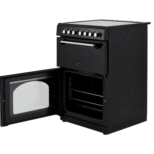 Rangemaster Classic 60 Electric Cooker with Induction Hob - Black / Chrome