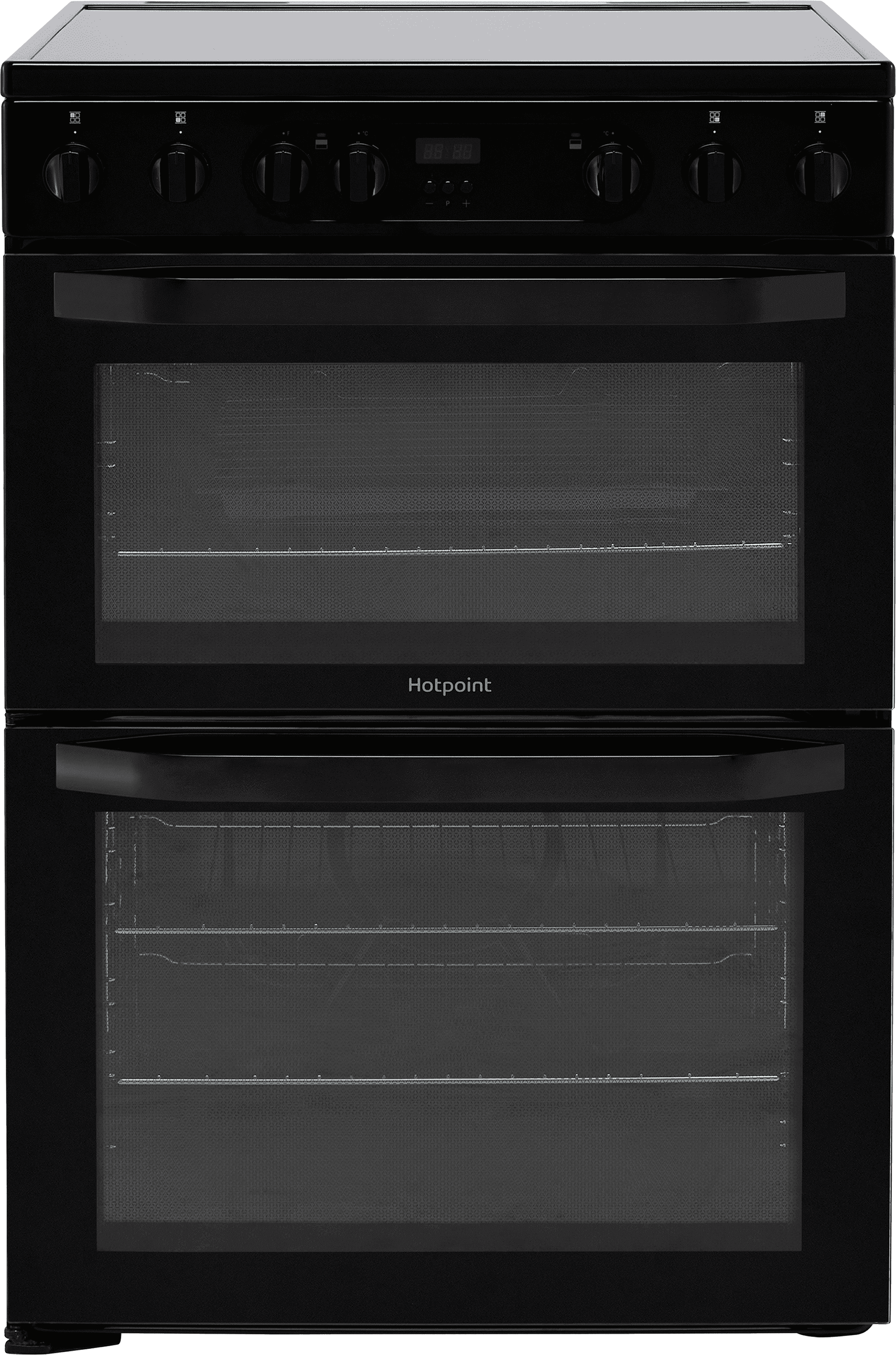 Hotpoint HDM67V9CMB/UK 60cm Electric Cooker with Ceramic Hob - Black - A/A Rated, Black