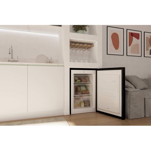 Hoover Under Counter Freezer - Black - Freezer in kitchen shot