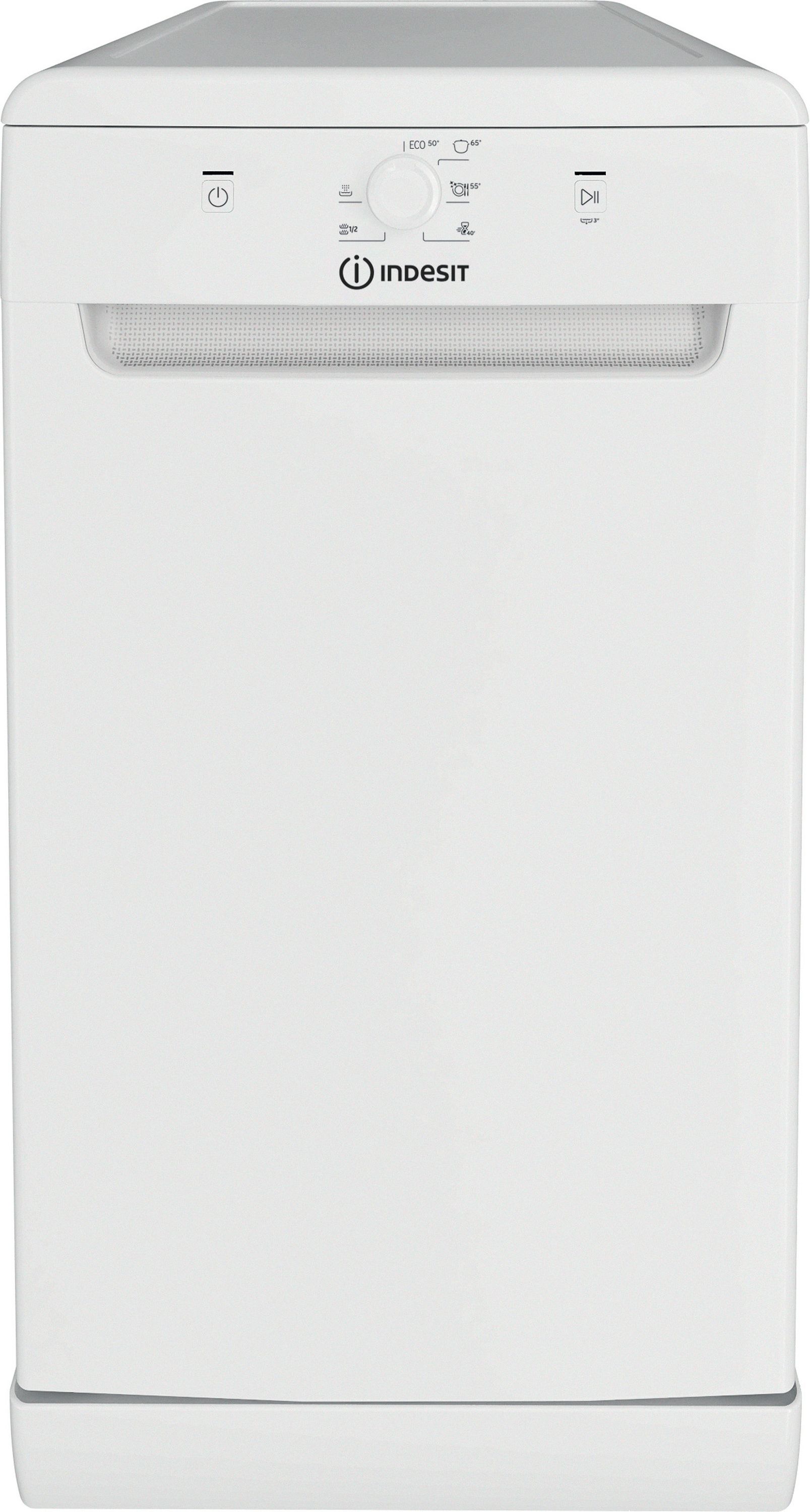 Indesit Slimline Dishwasher - White - 10 Place Settings