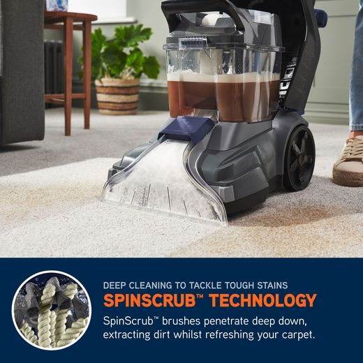 Vax SpinScrub Power Plus CDCW-SSXA Carpet Cleaner - Annotation - Spinscrub technology shot