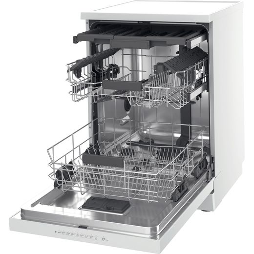 Hotpoint MaxiSpace Standard Dishwasher - White - Door open