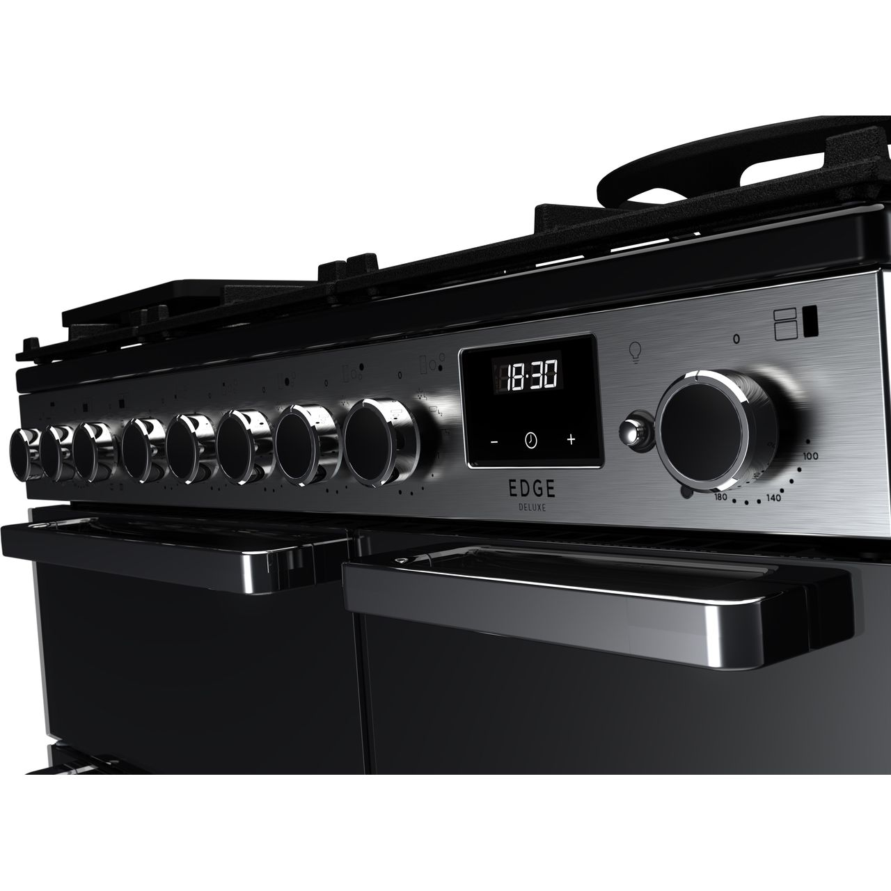 Rangemaster dual fuel range cooker | EDDL90DFGBLK/CM1_BK | ao.com