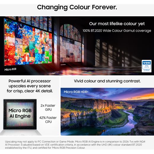 Samsung 75" 4K Ultra HD Micro RGB Smart TV [2026] - Annotation - Colour