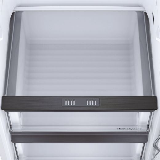 Haier HAMS518EWK Integrated Upright Fridge - White - Top perspective drawer shot