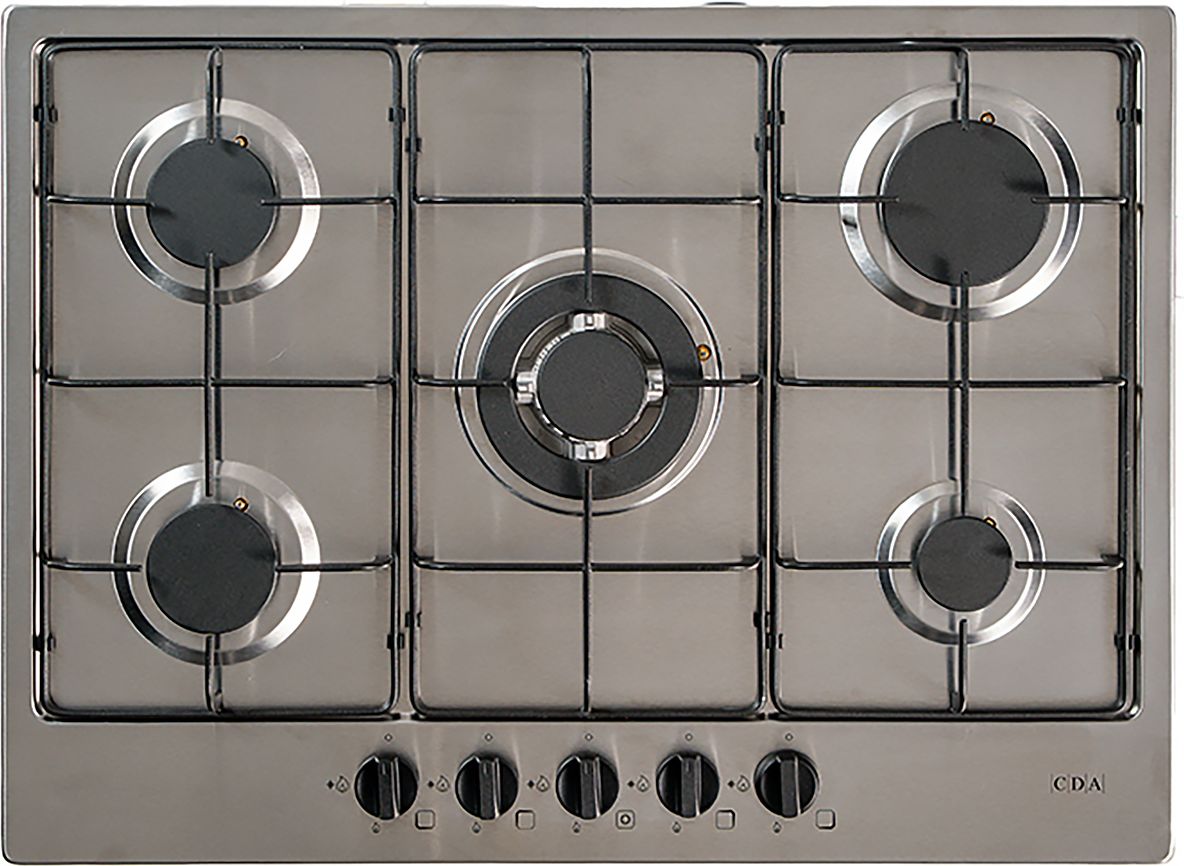 CDA SCG070SS 70cm 5 Burner Gas Hob - Stainless Steel