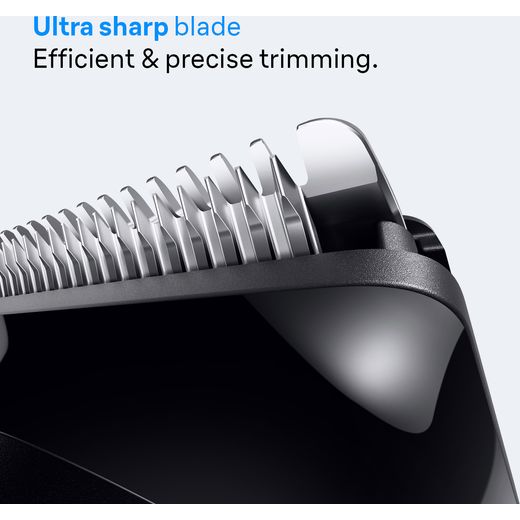 Braun All-in-One Series 3 Hair Clipper - Black - Annotation - sharp blade 