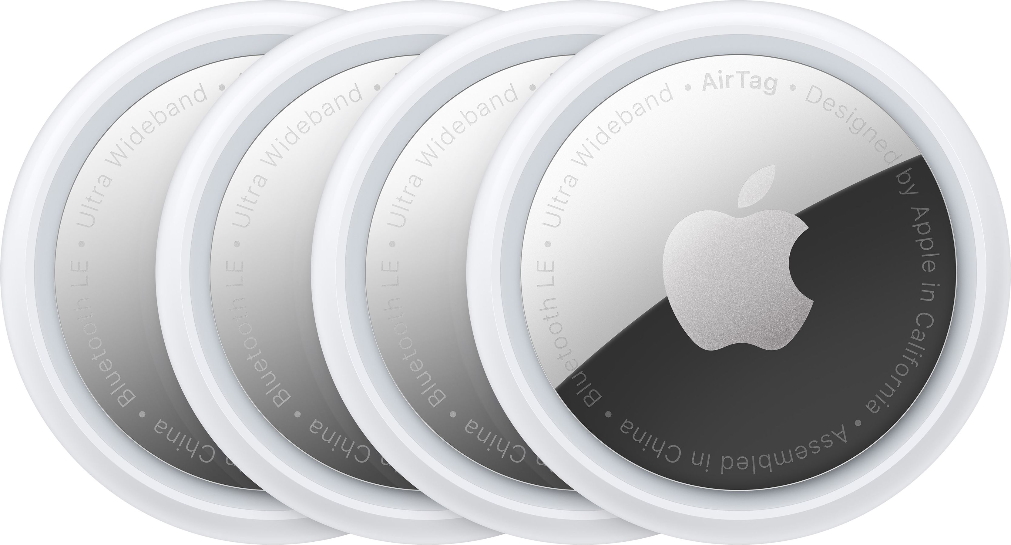 Apple - AirTag 4 Pack - Smart Tracker - White