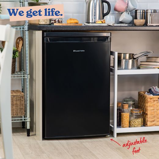 Russell Hobbs RH85UCLF552E1B Integrated Under Counter Fridge - Black - Annotation - We get life shot