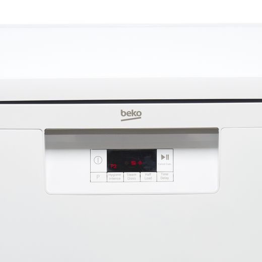 Beko Slimline Dishwasher - White - Control panel
