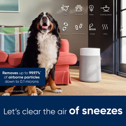 Blueair Blue Max 3450i 110088 Air Purifier - White - Annotation - Removes 99.97% of airborn particles