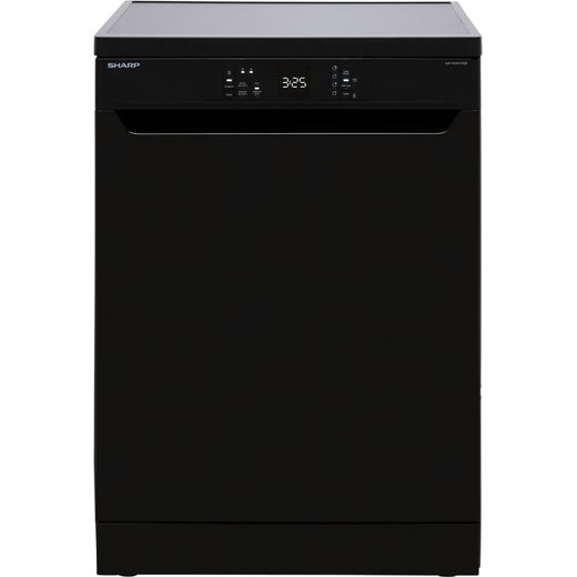 Sharp QW-NA1CF47EB-EN Standard Dishwasher - Black - E Rated