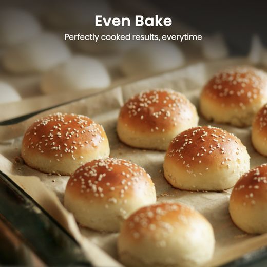 Hisense Built In Electric Single Oven - Black - Annotation - Even bake