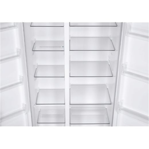 Candy American Fridge Freezer - Black - Close up inside shot