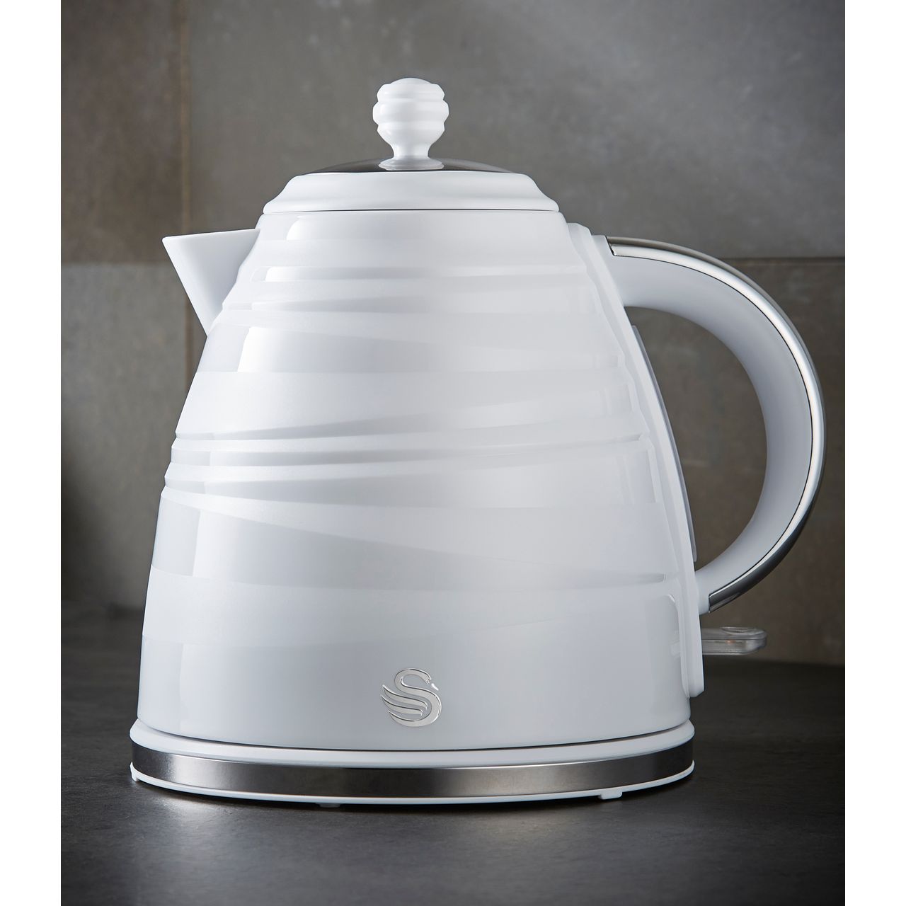 swan symphony kettle white