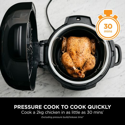 Ninja Foodi OP350UK 6 Litre Multi Cooker - Black / Silver - Annotation - Pressure cook