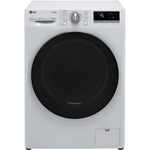 LG V9 FWV917WTSE Wifi Connected 10.5Kg / 7Kg Washer Dryer with 1400 rpm - White - E Rated