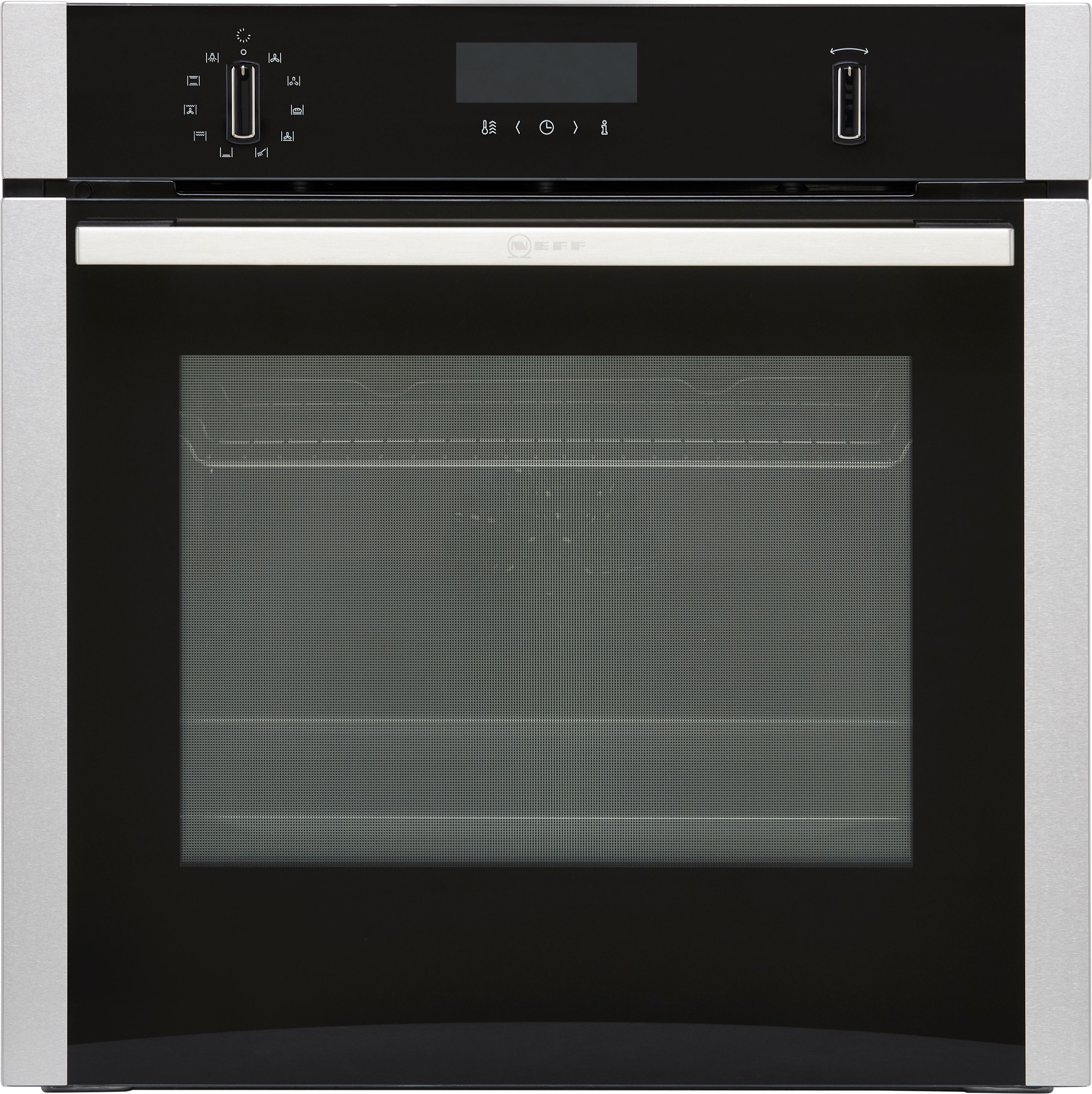 NEFF N50 B2ACH7HN0 Built In Electric Single Oven and Pyrolytic Cleaning - Stainless Steel - A Rated, Stainless Steel