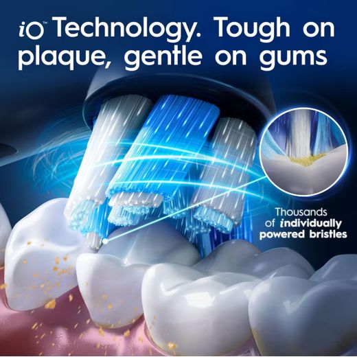 Oral-B iO™ 9 Electric Toothbrush - Black - Annotation - Individually powered bristles