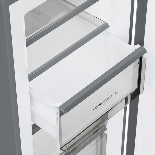 Haier UP 60 Series 7 H4F306SDH1K 190cm High Upright Freezer - Stainless Steel - Drawer
