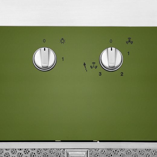 Smeg Portofino KPF9OG 90 cm Chimney Cooker Hood - Olive Green