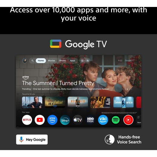 Sony Bravia 7 II 55" 4K Ultra HD Mini RGB Smart Google TV - annotation - over 1000 apps shot