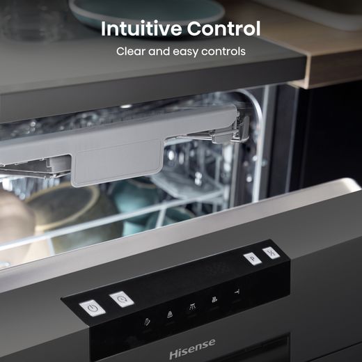 Hisense Slimline Dishwasher - Black - Annotation - Intuitive control