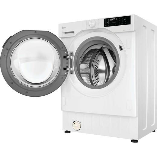 Hoover H-WASH 400 BH4SD69M6DB9-80 Integrated 9kg Washing Machine with 1600 rpm - White / Black - Door open