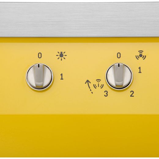 Smeg Portofino KPF9YW 90 cm Chimney Cooker Hood - Yellow