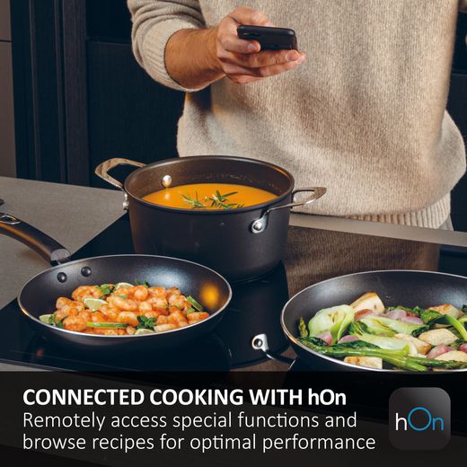 Haier HAMTB86IRCS 80cm Induction Hob - Black - Annotation - Hon app shot 