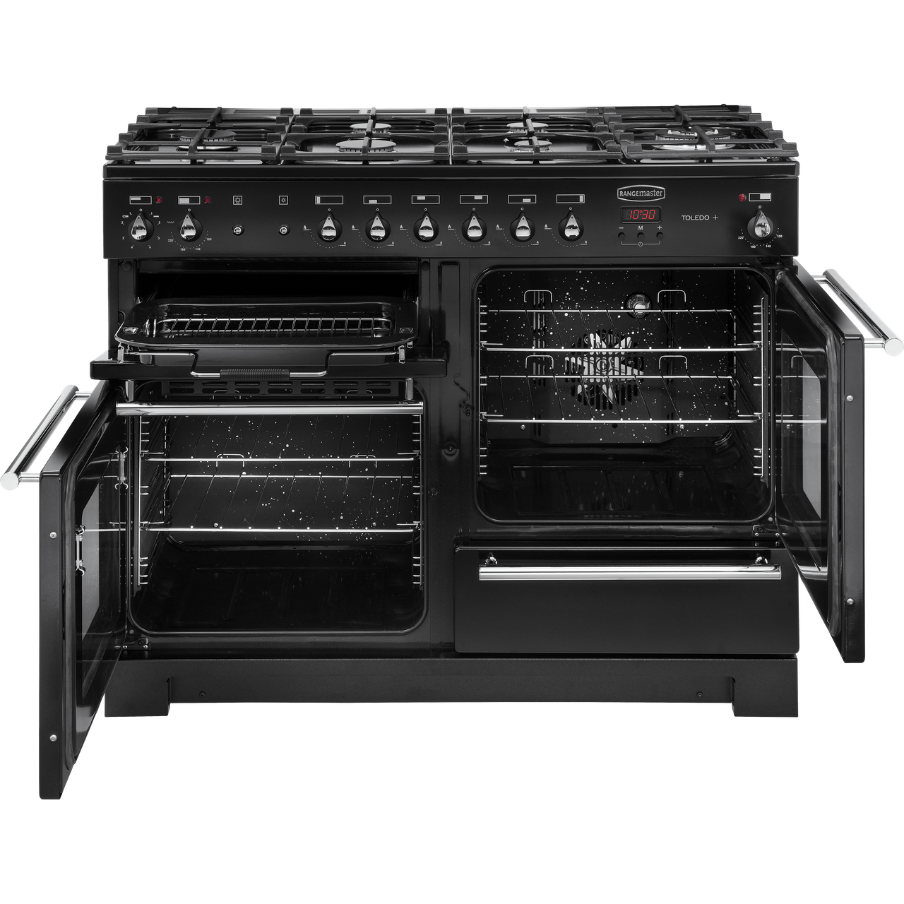 Rangemaster TOLP110DFFGB/C Toledo + 109cm 6 Burners A/A Dual Fuel Range