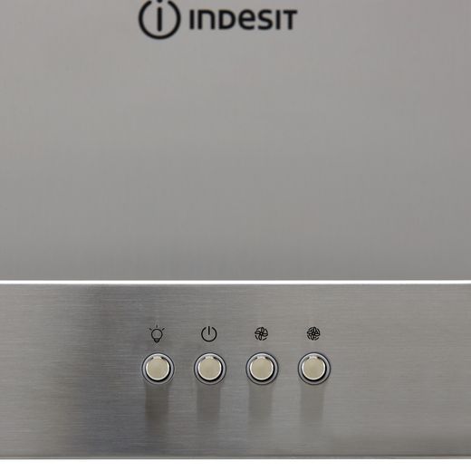 Indesit IHBS6.5LMX 60 cm Chimney Cooker Hood - Stainless Steel