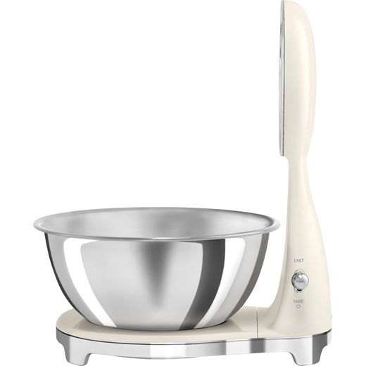 Smeg Retro Kitchen Scales in Cream - Side shot